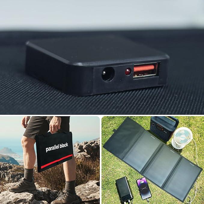 GWSOLAR parallel black 30W 折り畳み式 太陽光パネル 単結晶PERC 僅か