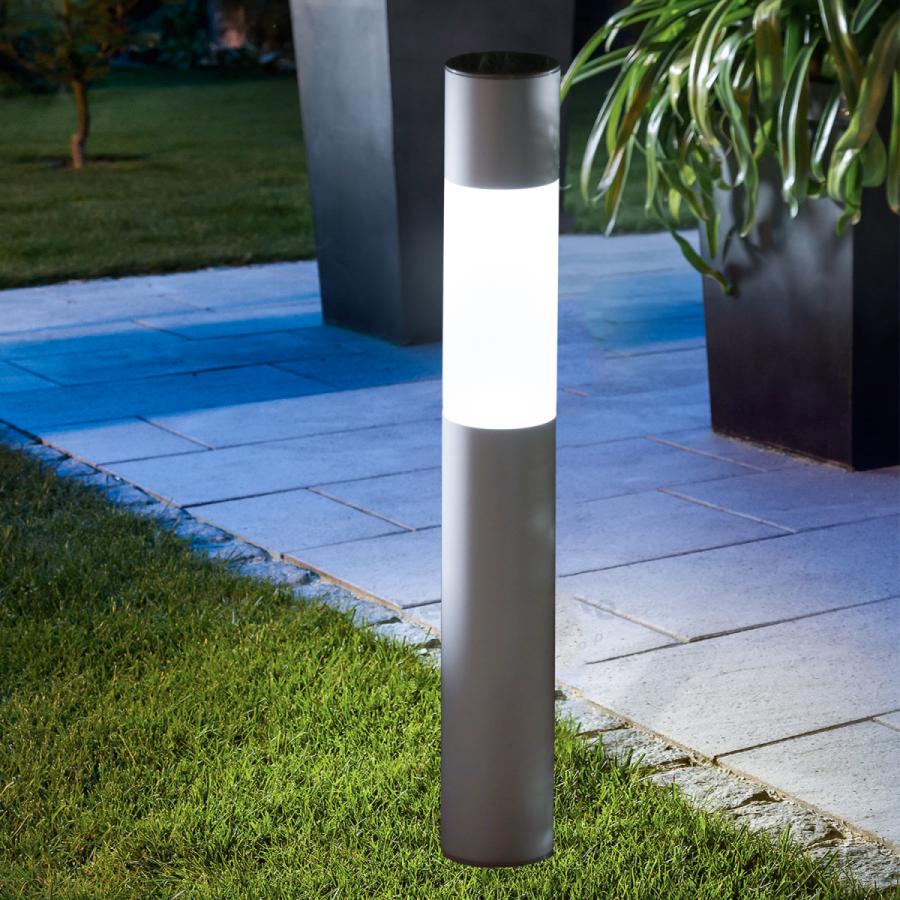 GWSOLAR アルミポールソーラーライト 高さ50cm 直径7cm スタイリッシュ