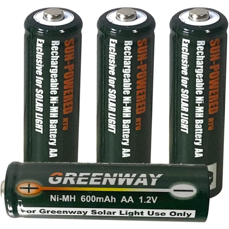 GWSOLAR【ニッケル水素充電池 / 単3形 600mAh 4本セット・ソーラー