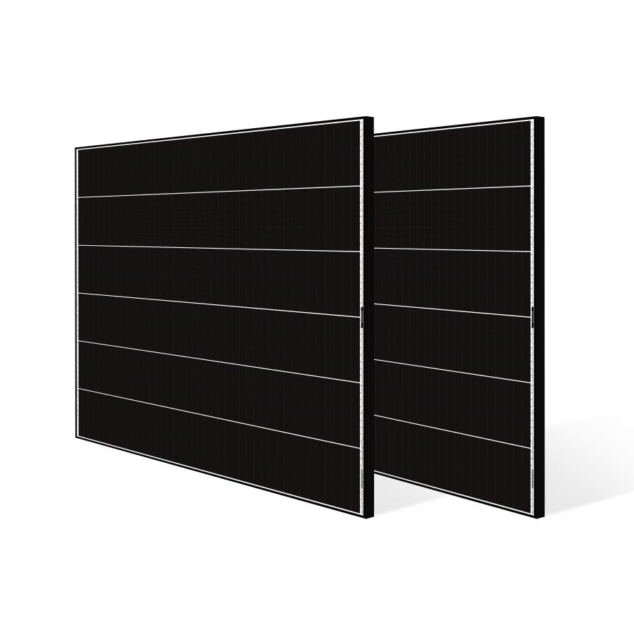 parallel black 影に強い!! 全並列 420W＝210W２枚組 太陽光パネル【12V/24V充電用・影 汚れ 雪解けに強い・6セル列】 GWソーラー 型番:GW-E210A pb(2p/s)の画像