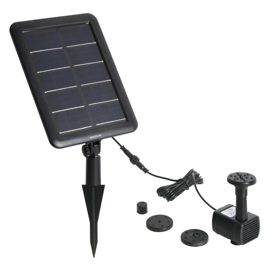 GWSOLAR ハイブリット「スマート」ソーラーポンプ【3W太陽光パネル＋