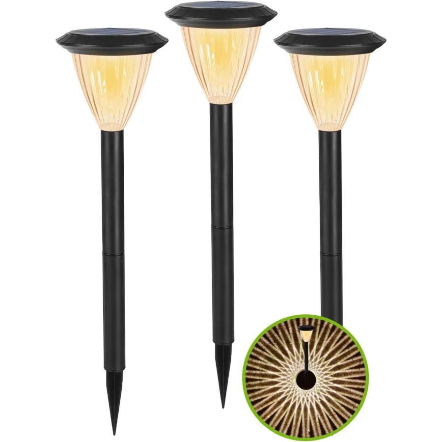 Smart Lighting ガーデンライト 3個組セット、電球色】翌朝まで長持ち