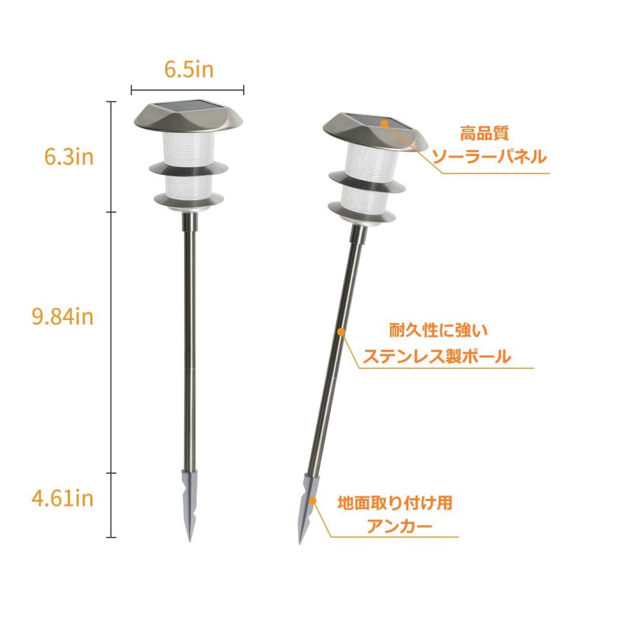 GWSOLAR【 ソーラーガーデンライト Smart Lighting ステンレス製