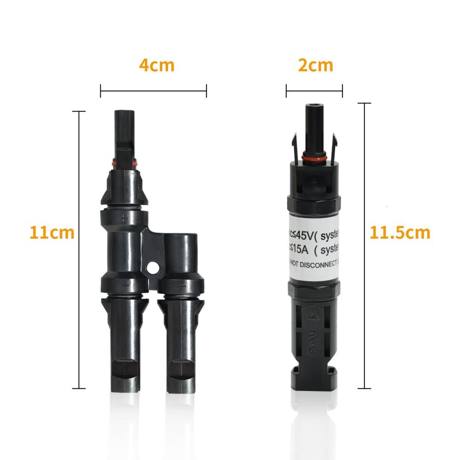 mc4コネクター y型並列用 mc4ケーブル ソーラーパネル並列接続 楽天市場】Y型並列用 MC4ケーブル ソーラー コネクタ オス・メス 各1