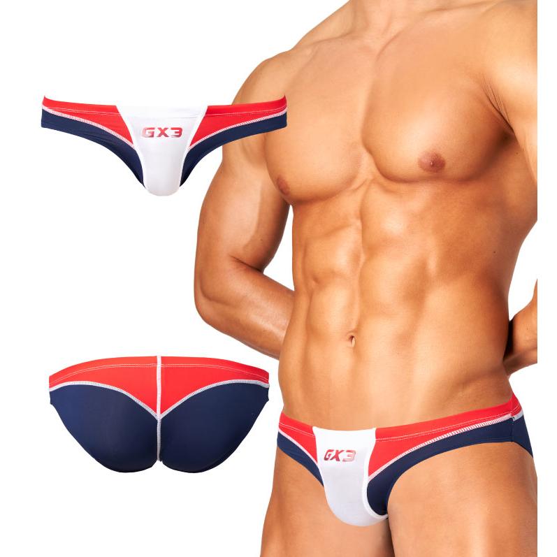 GX3　ビキニ　ブルー系　3枚セット S GX3(ジーバイスリー) Sheer カラー ビキニ スイムウェア 3枚