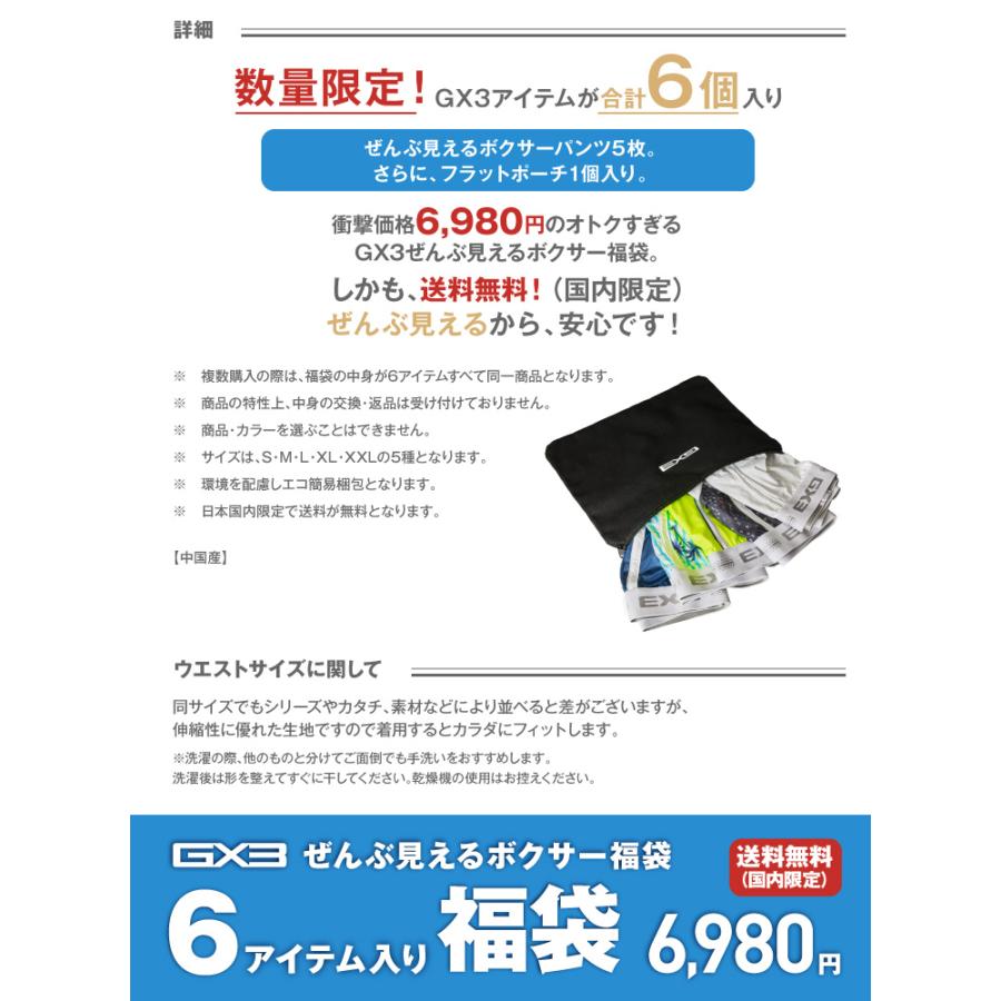 GX3 メンズボクサーパンツ（サイズ（S/M/L）：LL（XL））｜下着、靴下