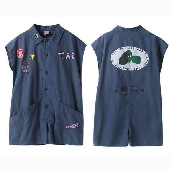 【大特価】キッズ 女の子 オールインワン ドルマンスリーブ オーバーオール ショートパンツ ロンパース つなぎ ノースリーブ 半袖 120 130 140 |  | 02