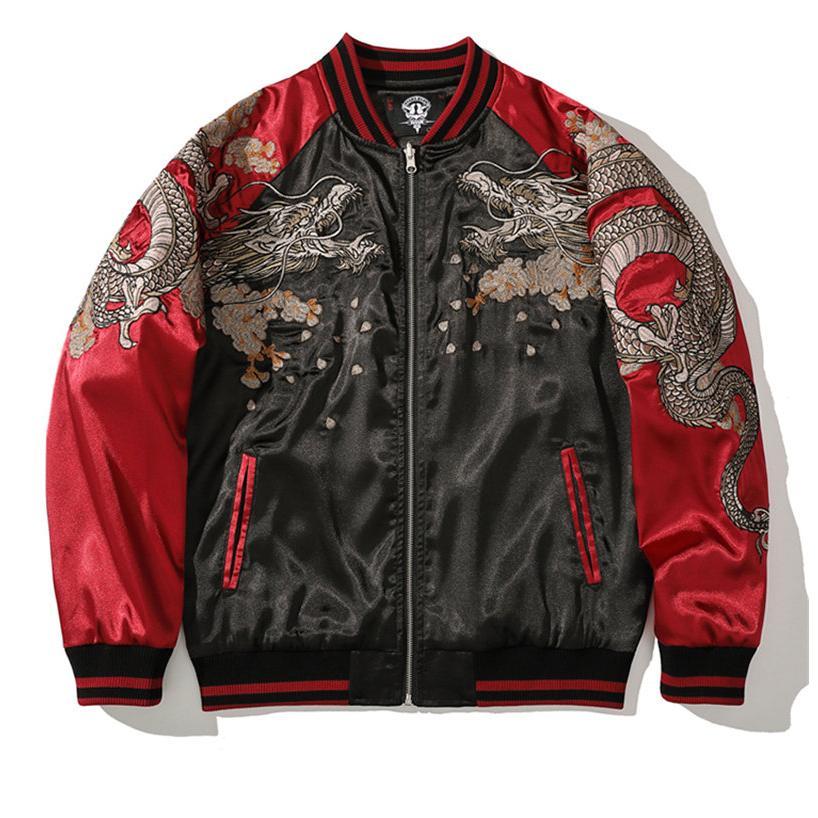 高品質スカジャン メンズ ジャンパー ジャケット 龍 和柄 鳳凰 高品質スカジャン メンズ ジャンパー ジャケット 龍 和柄 鳳凰