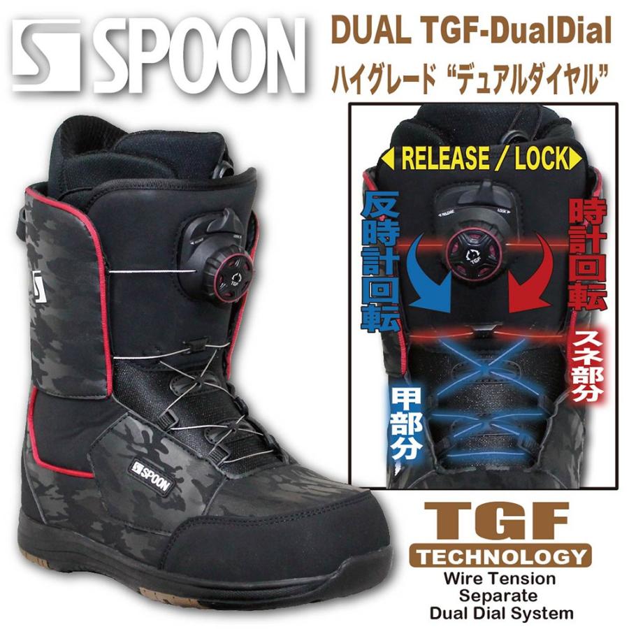 スノーボード ブーツ SPOON-20DUAL デュアル ダイヤル ワイヤー TGF 2020.モデル