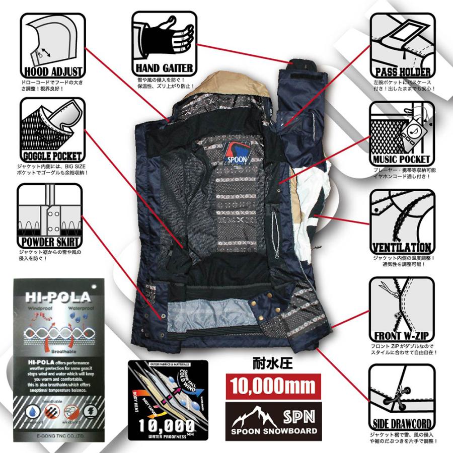 スノーボード ウエア ジャケット SPOON STANDARD JAKET Triple メンズ