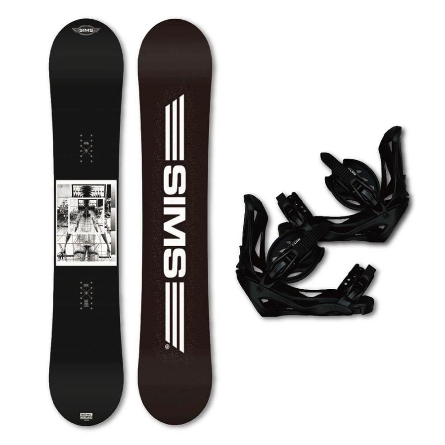 SIMS スノーボード シムス BowkSquad & LINK ビンディング 2点セット 