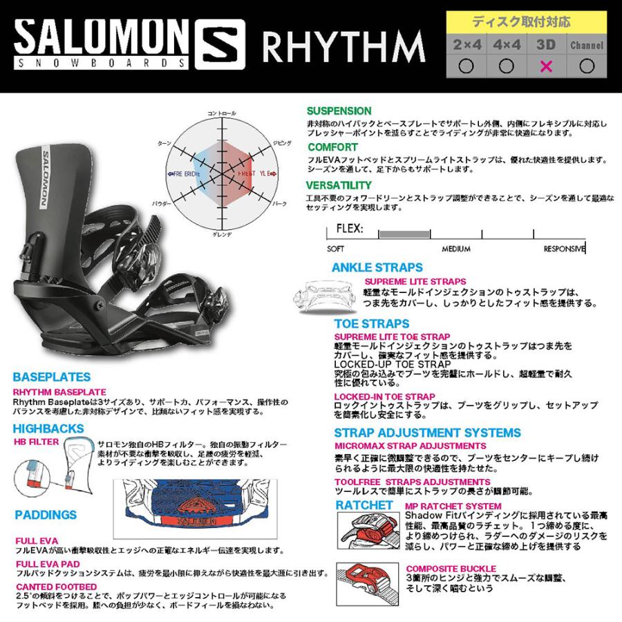 SALOMON スノーボード FRONTER & RHYTHM ビンディング BOA SALOMON スノーボード FRONTER & RHYTHM ビンディング BOA