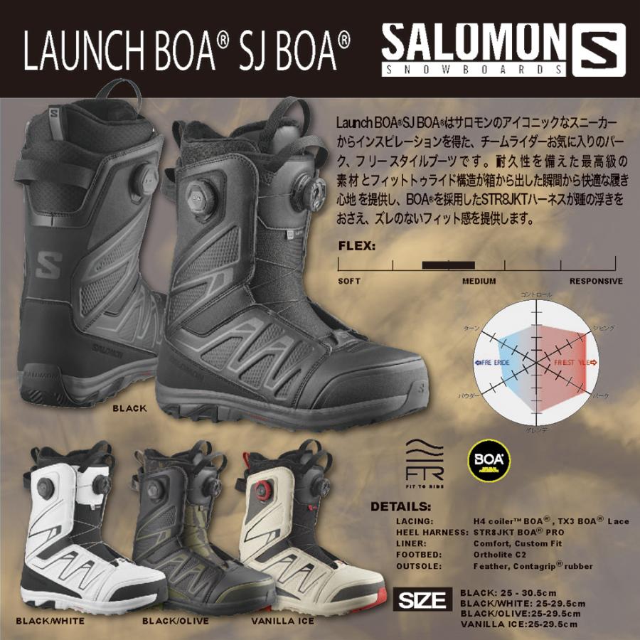 SALOMON LAUNCH スノーボードブーツ 26センチ SALOMON（サロモン） スノーボード ブーツ LAUNCH BOA SJ BOA W ダブル