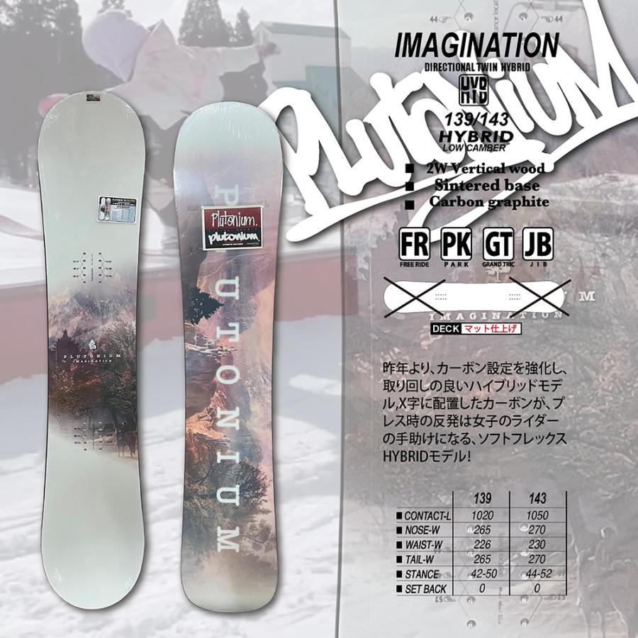 Plutonium IMAGINATION 139 ハイブリッドスノーボード PLUTONIUM スノーボード Plutonium プルトニウム IMAGINATION