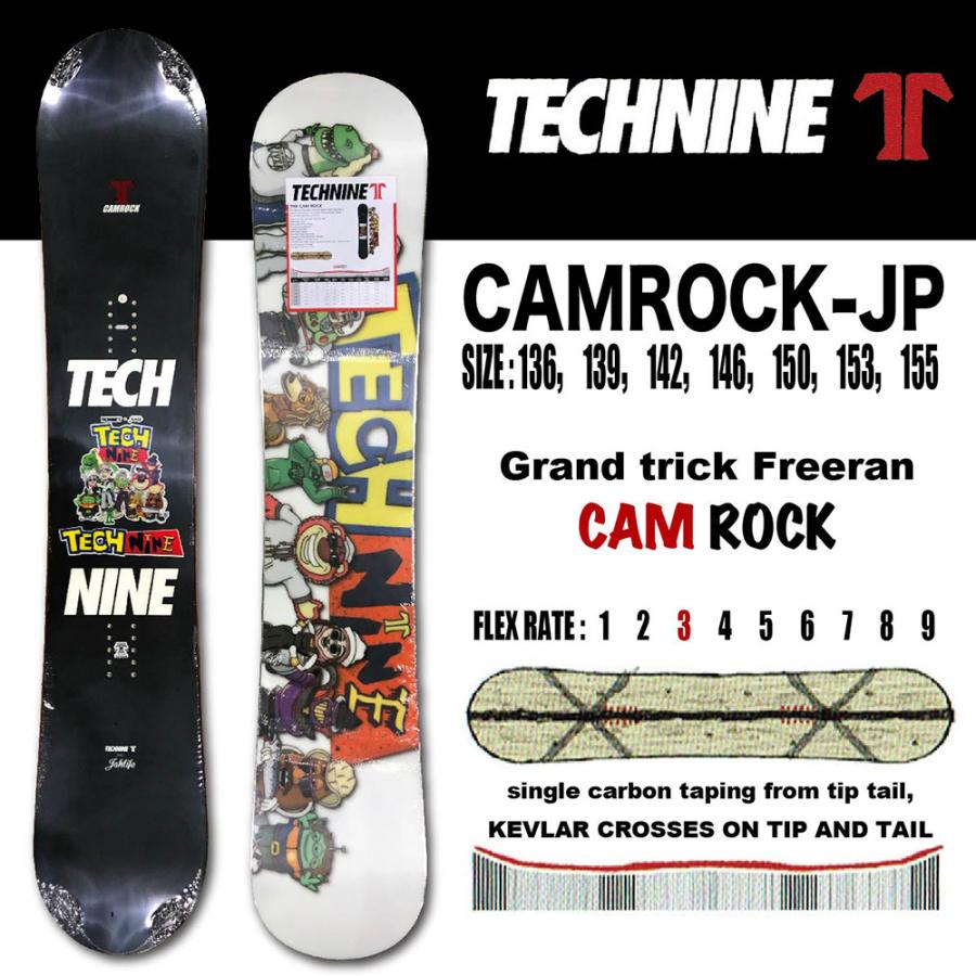 TECHNINE スノーボード テックナイン CAMROCK-JP 2022.モデル TECHNINE スノーボード テックナイン CAMROCK-JP 2022.モデル