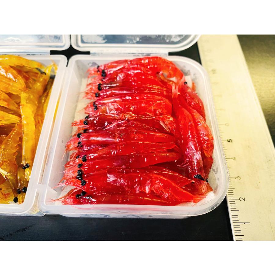 オキアミさん専用 オキアミ 釣餌不凍加工 大サイズ赤・黄色セット 各45g45匹前後