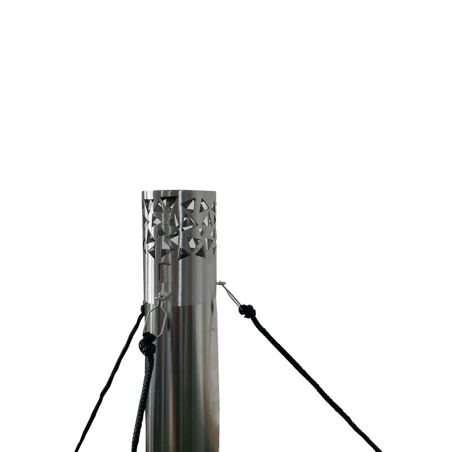 スパークアレスター 薪ストーブ キャンプ テントストーブ 組立煙突 巻