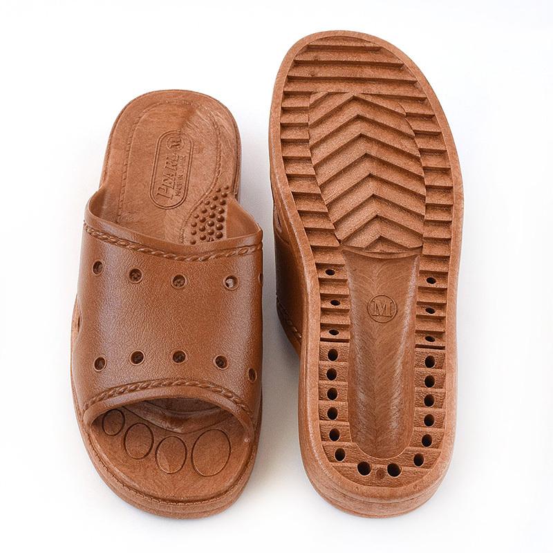 ぎょどんさん　 ブラウン スライドサンダル24ｃｍ ギョサン レディース ハワイアンブラウン M〜LL （PEARL パール