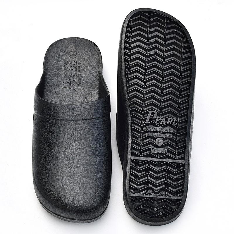 サボギョサン メンズ フリー（約27cm） ブラック （シボ入り PEARL