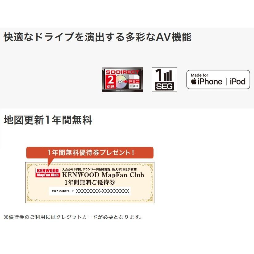 JVCケンウッド ケンウッド MDV-D308BTW 7インチ 200ミリワイド JVCケンウッド ケンウッド MDV-D308BTW 7インチ 200ミリワイド