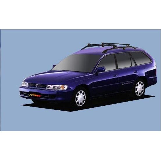 【カローラワゴン専用システムキャリアセット】SEIKOH セイコウ TUFREQ タフレック H3.9〜H12.8 E10# ルーフレール付車 VB2+FRA1+不要