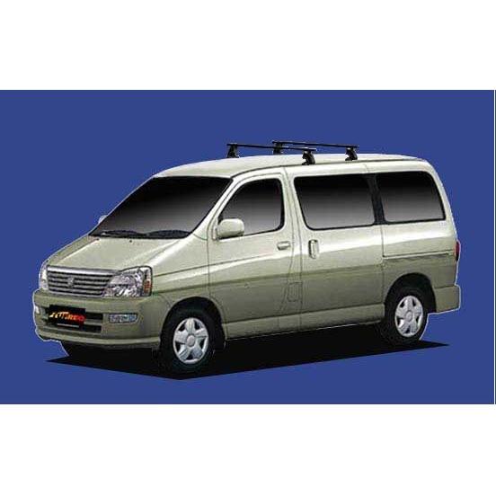 【ツーリングハイエース専用システムキャリア】SEIKOH セイコウ TUFREQ タフレック H11.8〜H14.5 H4# 全車 VB6+FFA1+J03