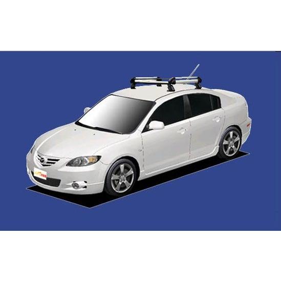 【アクセラ専用ルーフキャリア】セイコウ タフレック ル−フキャリア Hシリーズ H15.10〜H21.6 BK ４ドアセダン HE22F1