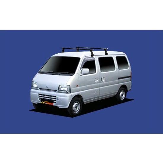 【エブリィ専用システムキャリアセット】H11.1〜H17.8 DA52V/DA62V/DB52V/DB62V 標準ルーフ セイコウ TUFREQ タフレック VB6+FDA1+不要