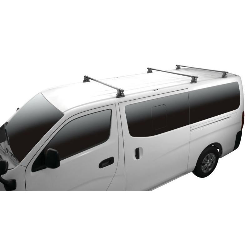 カーメイト BU350 NV350キャラバン 　標準幅／標準ルーフ 年式 H29.8〜キャリアセット バー3本のセット 長いハシゴ、短い脚立を積むのに便利