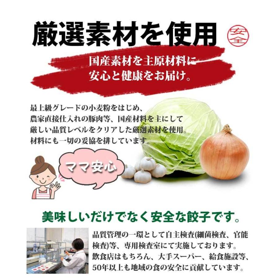 浜松餃子 マルマツ 味自慢 大盛り 180個 送料無料 薄皮 大粒 冷凍生餃子 国産素材の定番ぎょうざ お取り寄せ｜gyoza-marumatsu｜06