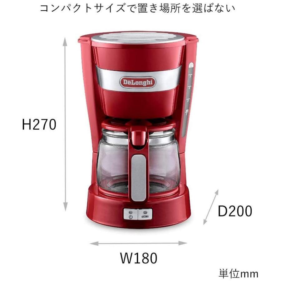 デロンギ Delonghi ドリップコーヒーメーカー パッションレッド アクティブシリーズ レッド 5カップ Icmj R 人気急上昇