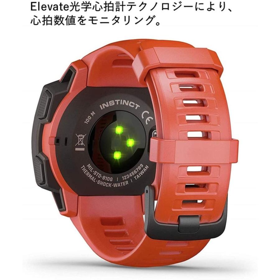 GARMIN(ガーミン) アウトドアウォッチ Instinct Flame Red 010-02064-32 GARMIN ガーミン アウトドアウォッチ Instinct Flame Red