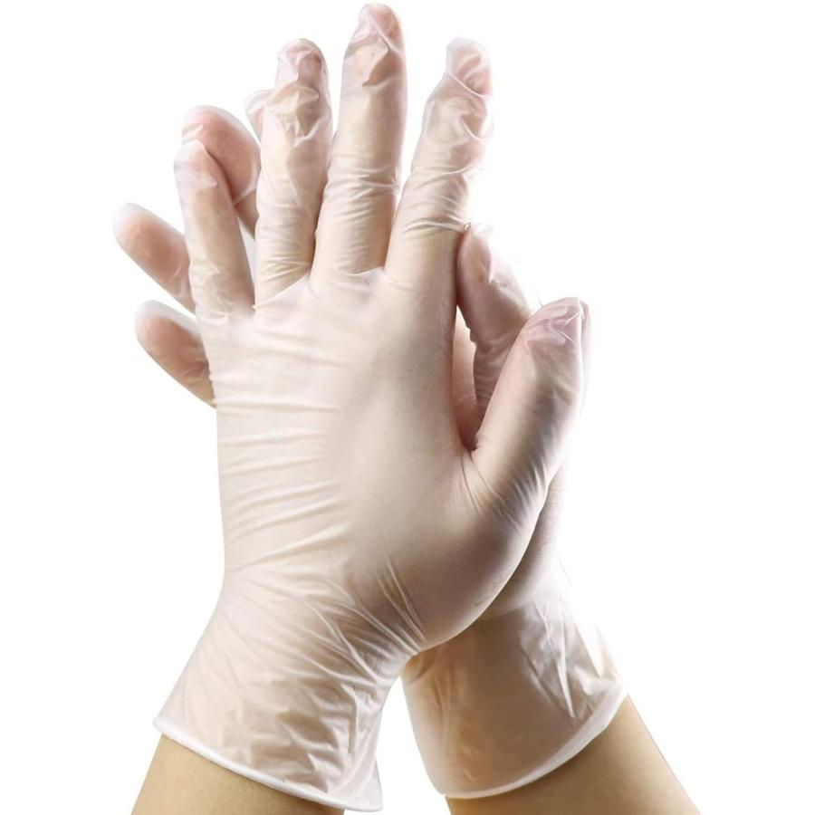 リアルリアルClinivex 使い捨て手袋 100枚入 ビニール製 粉なし 極薄 半透明 左右兼用 (Small) キッチン消耗品 