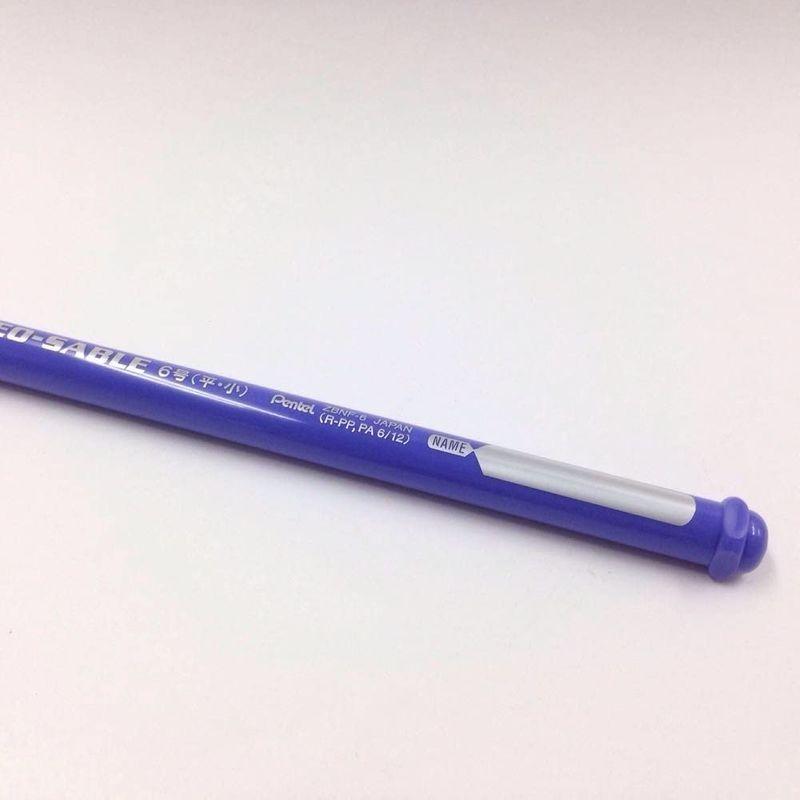 ぺんてる 画筆 えふで ネオセーブル XZBNF-6 平筆 6号 5個パック 画用筆、鉛筆類
