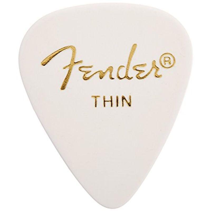 Fender ピック 351 Shape Classic, Thin, White, (144 