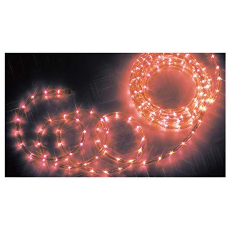 デンサン　LEDソフトネオン　赤×赤　4m　m)　(40mmピッチ・24球　PR-E340-04RR