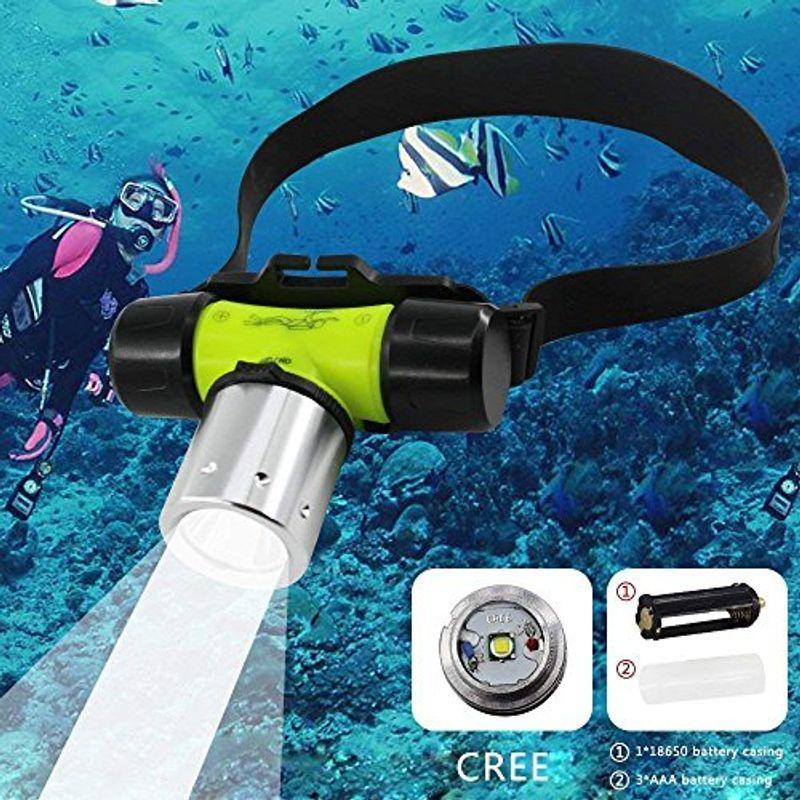 Chloria ダイビングライト 高輝度 Led ヘッドライト 水中ヘッドライト 防水 潜水 登山 800ルーメン 実用点灯最長7時間 30 アウトドア キャンプ 登山