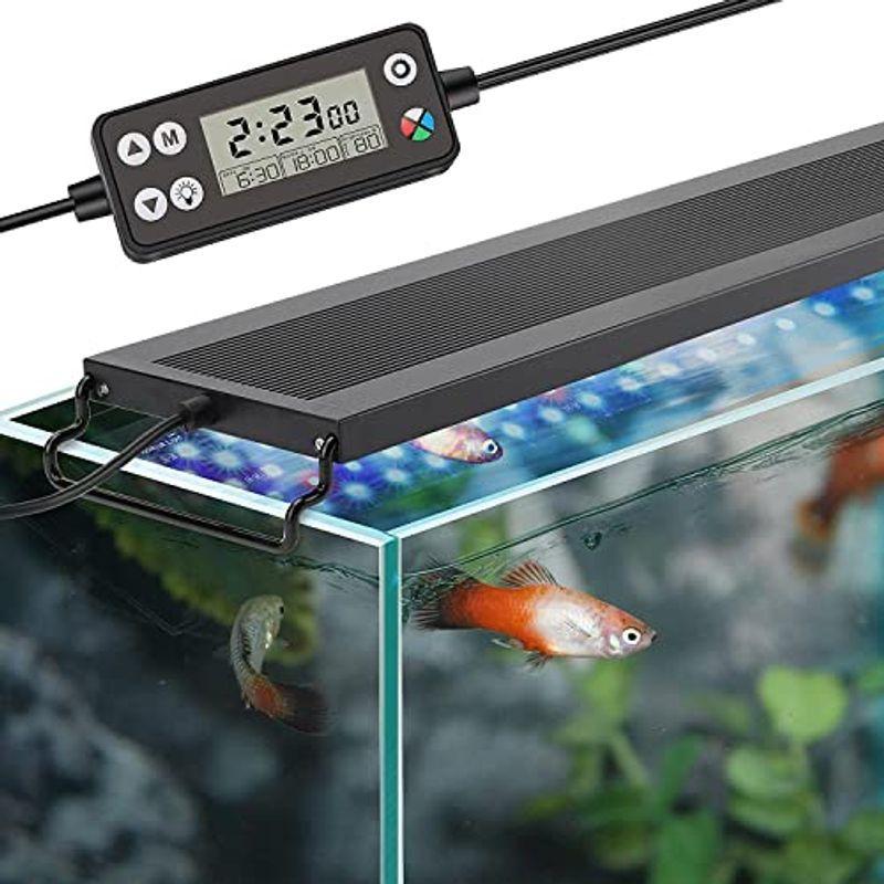 水槽 ライト 1cm 水槽 Led 照明 24時間タイマー Aquarium Light 水槽ライト アクアリウムライト 熱帯魚