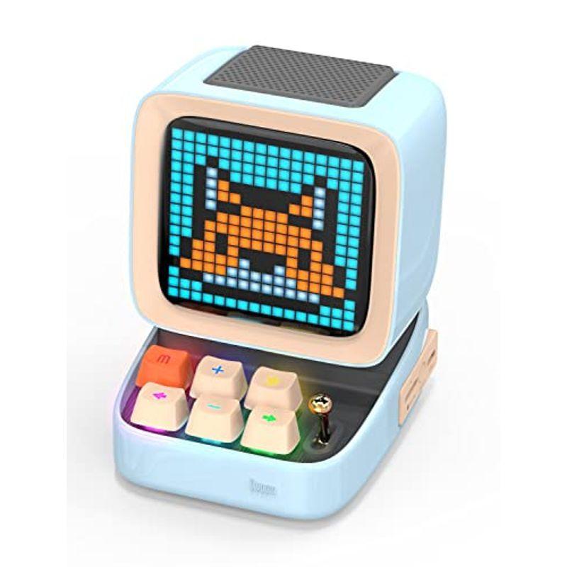 Divoom Ditoo-plusポータブルBluetoothスピーカー3.55インチLEDスクリーンピクセルディスプレイ、DSPワイヤレス