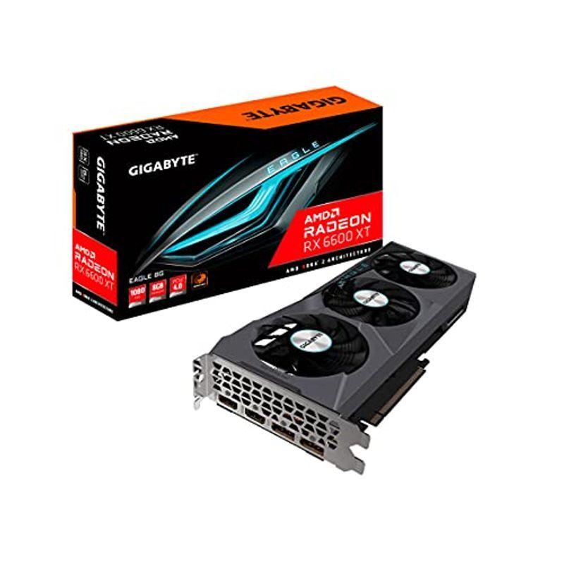 GIGABYTE Radeon RX 6600 XT Eagle 8G グラフィックカード WINDFORCE 3X 冷却システム 8GB(56030円)