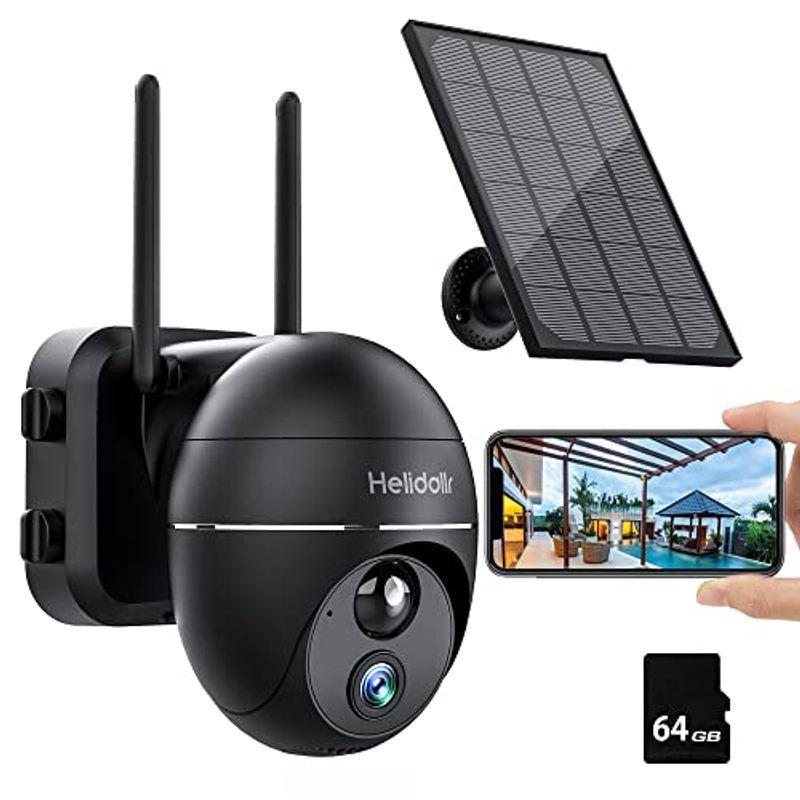 新品登場 屋外 Helidallr防犯カメラ ソーラー 通年の電気代0 ソーラーランキング プラグを