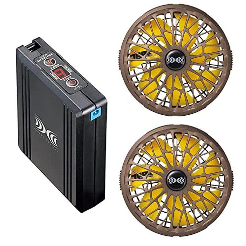 愛用 寅壱 ファン付き作業着用 スターターキット 76L 秒薄型ワンタッチ