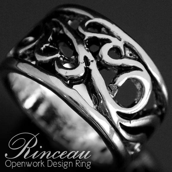 指輪 リング メンズ シルバーリング ロックスタイル 透かし アラベスク模様 日本最大のブランド
