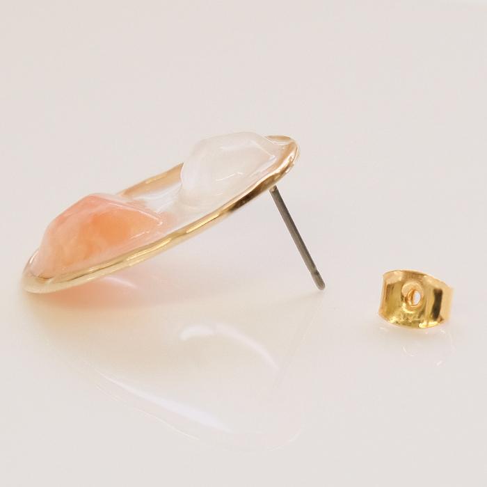 アクリルストーン レジンピアス イヤリング 軽量 軽い デイリー 華やか