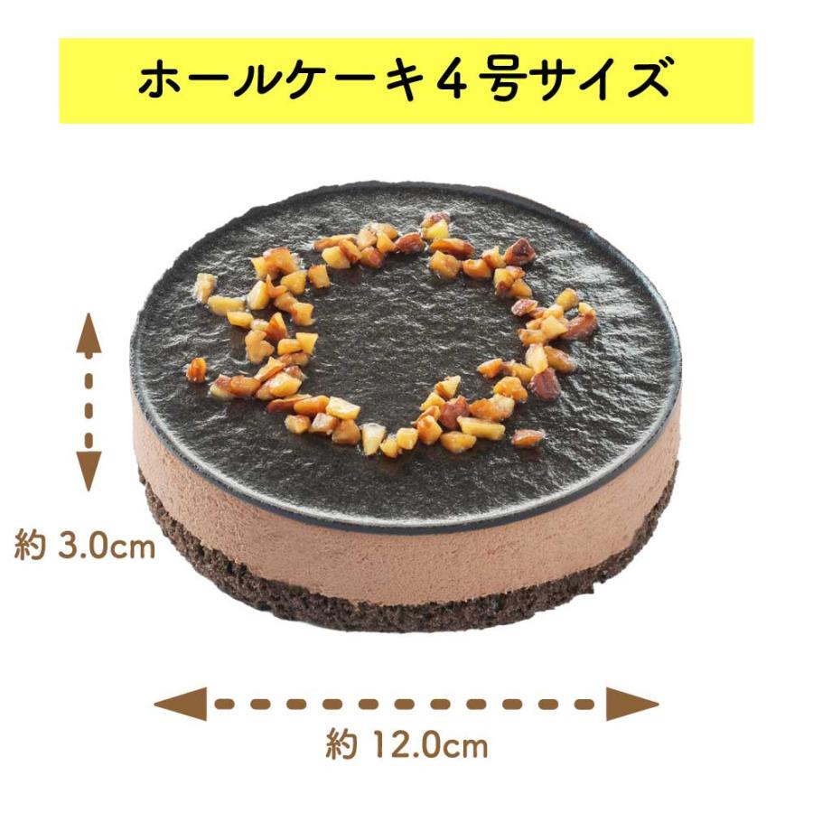 冷凍 ベルギー産 チョコムース 4号 (12cm) ホール ケーキ 五洋食品