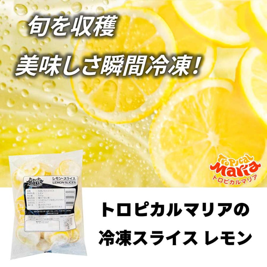 冷凍 レモンスライス 輪切り レモン 500g 冷凍フルーツ トロピカル