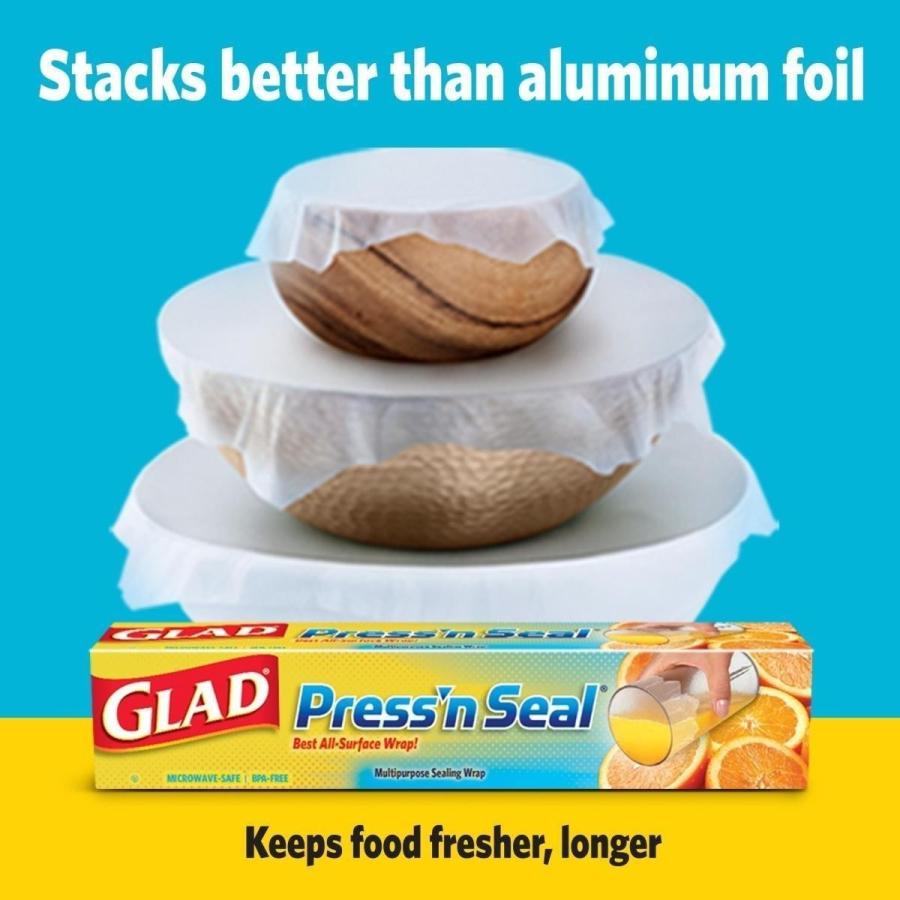GLAD グラッド PRESS’N SEAL プレス シール（プレスンシール） 30cm x 43.4m x 3個セット ラップ プレス