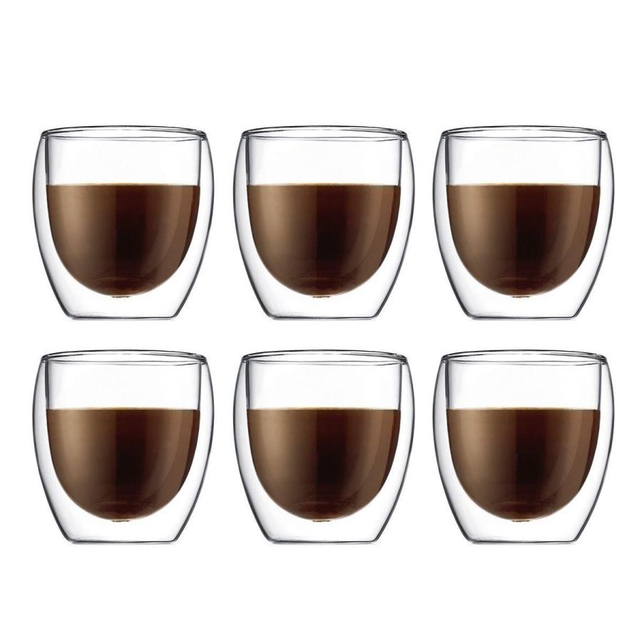 Bodum ボダム パヴィーナ ダブルウォールグラス 250mL × 6個セット PAVINA Double Wall GLASS 0.25L x 6PC 2重構造 コップ コストコ COSTCO｜gzero3｜02