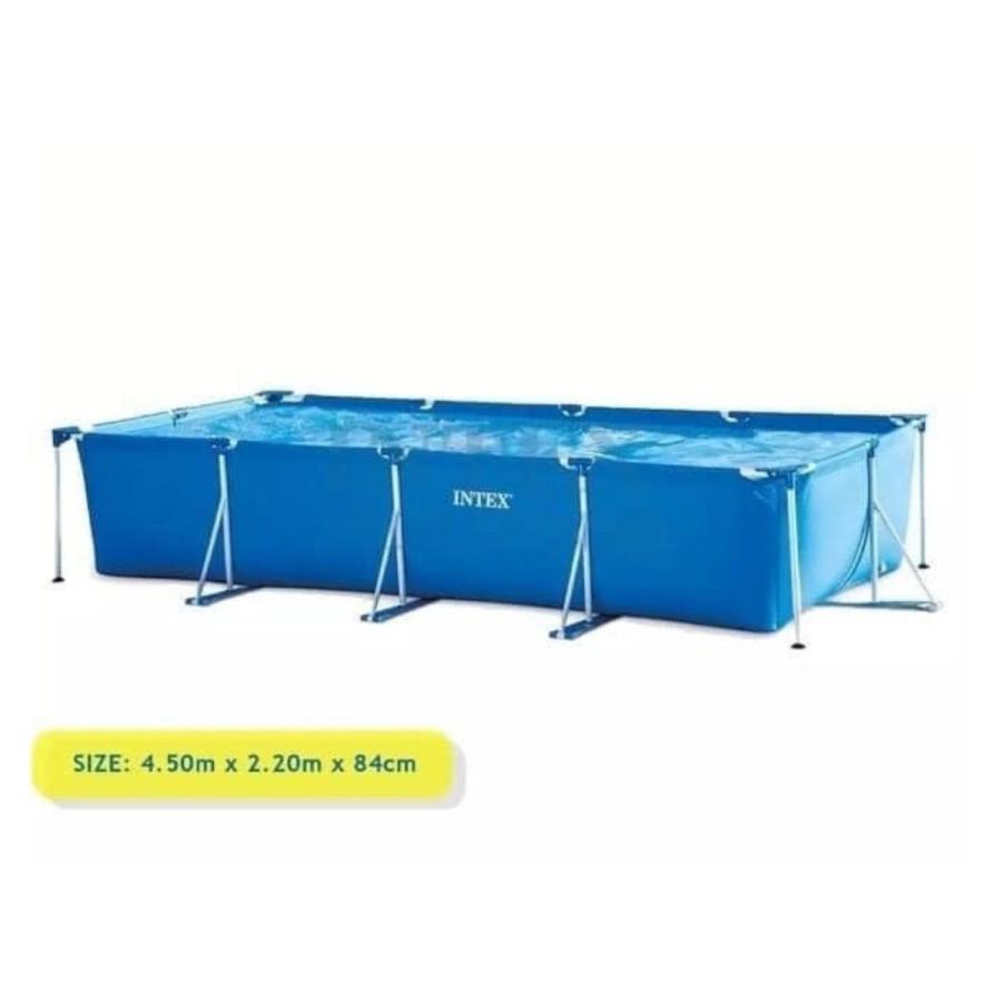 ＼新品即納／INTEXフレームプール♪上部カバー付！450×220×84㎝夏休み INTEX プール カバー付き インテックス ビニールプール フレーム