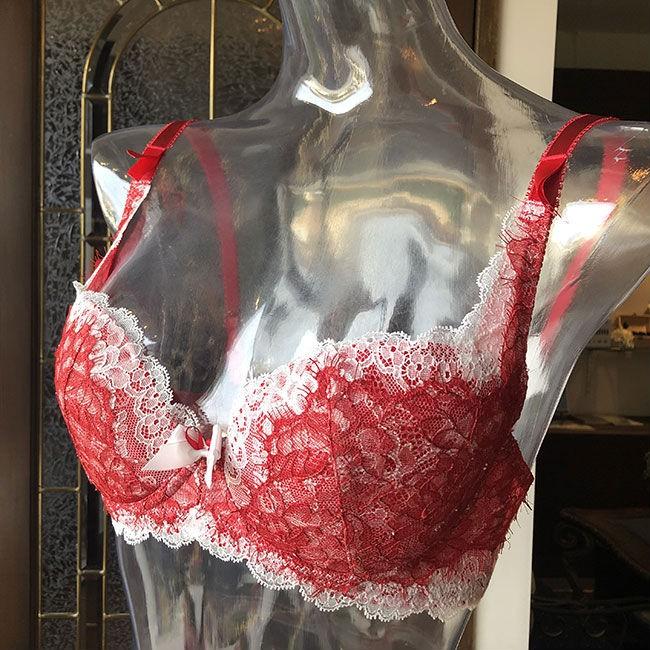 ChasneyBeauty チェスニービューティー シカゴプレステージ ウェイクアップブラ ルビーアイボリー 補整下着 脇肉 育乳 ブラジャー 3/4カップブラ 厚手パッド付 | ChasneyBeauty | 03